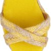 Tory Burch Camelia Espadrille Wedge Sandals in Yellow (mustard) - Lyst