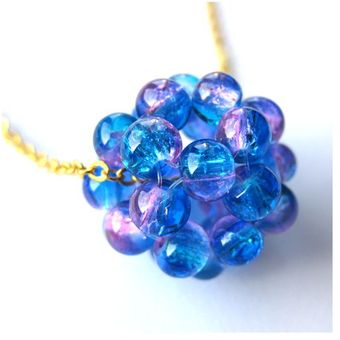 Yuen London Blue Pink Bubble Necklace - Lyst
