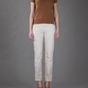 7 For All Mankind Cropped Jean in Beige - Lyst