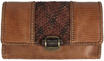 AllSaints Chevron Weave Clutch - Lyst
