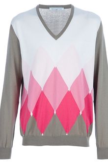 Ballantyne Patterned Sweater - Lyst