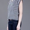Comme Des Garçons Striped Top in Black - Lyst