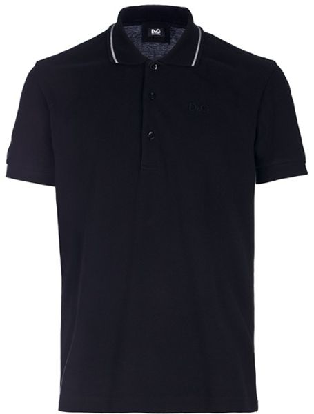 D&g Dg Polo Shirt in Black for Men - Lyst