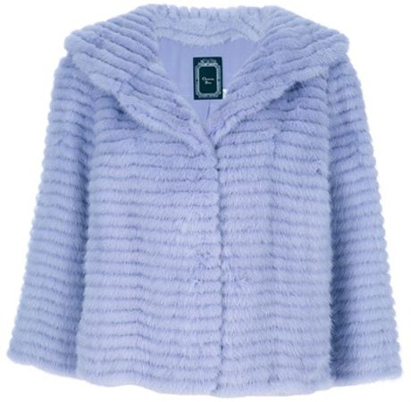Dior Mink Fur Jacket in Blue - Lyst