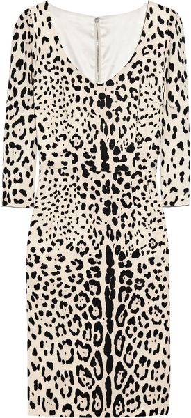 Leopard print Silk Dress 