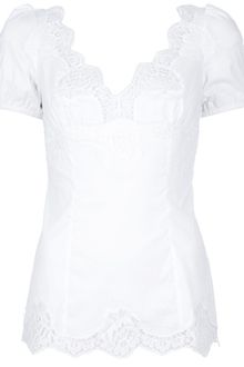 Dolce & Gabbana Lace Scalloped Top - Lyst