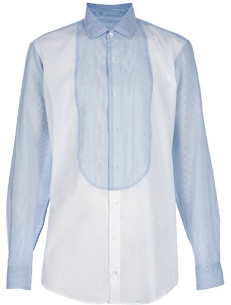 Dries Van Noten Castor Shirt in Blue for Men - Lyst