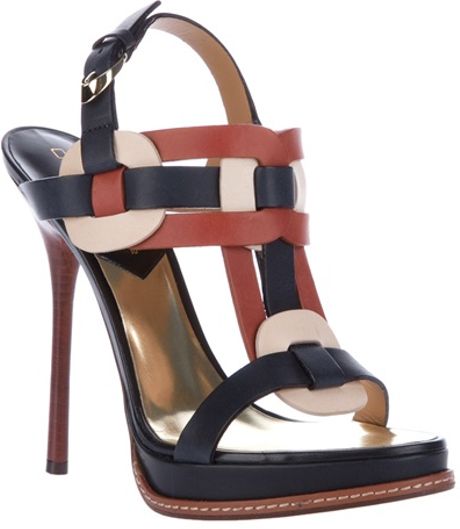 Dsquared2 Tricolour Sandal in Black (blue) - Lyst