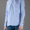 G.v. Conte Camouflage Detail Shirt in Blue for Men - Lyst