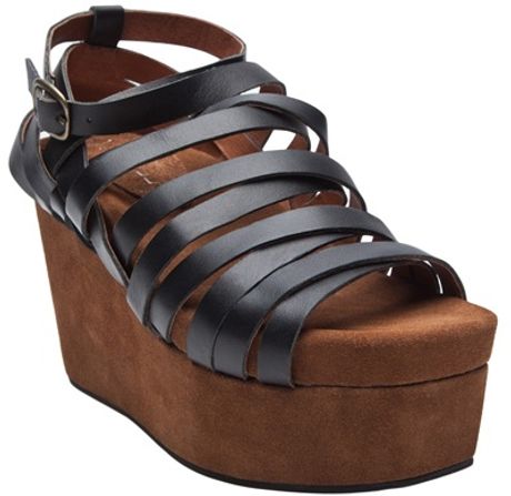 Jeffrey Campbell Genoa Platform Wedge in Black - Lyst