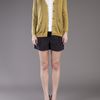 Jil Sander Navy Spare Luxe Cardigan in Gold (navy) - Lyst