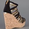 Jimmy Choo Pekabo Sandal in Black - Lyst