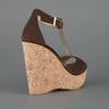 Jimmy Choo Pela Wedge in Brown (chocolate) - Lyst