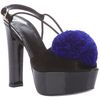 Moschino Cheap & Chic Heart Embellished Sandal in Blue (black) - Lyst