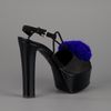 Moschino Cheap & Chic Heart Embellished Sandal in Blue (black) - Lyst