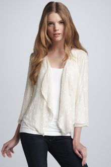 Parker Sequined Open Cardigan - Lyst