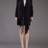 Rick Owens Wrap Cardigan in Black - Lyst