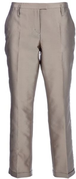 Schumacher Cropped Tailored Trouser - Lyst