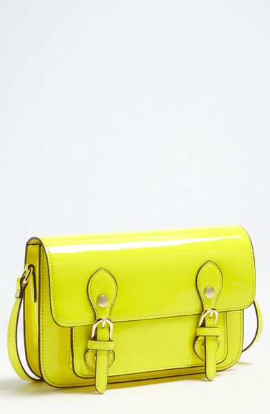 Steven By Steve Madden Small Patent Crossbody Bag in Yellow | Lyst