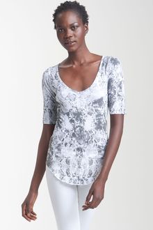 Textile Elizabeth And James Melrose Python Print Tee - Lyst