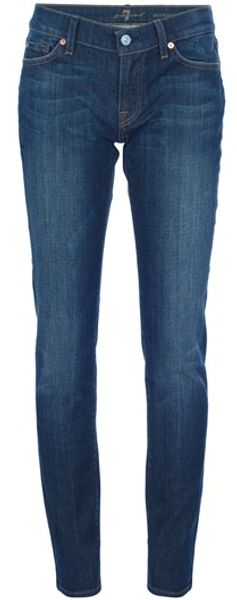 7 For All Mankind Roxanne Jean in Blue - Lyst