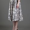 Acne Romantic Print Skirt in Gray (grey) - Lyst