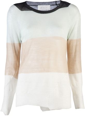  Sheer Stripe Sweater 