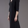 Alexander Mcqueen Flute Hem Dress in Black - Lyst