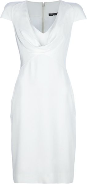  Draped Neck Dress 