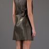 Balenciaga Leather Dress in Green - Lyst