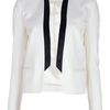 Balmain Contrast Lapel Jacket in White - Lyst