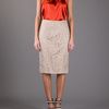 Burberry Lace Skirt in Beige - Lyst