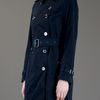 Burberry Brit Buckingham Trench Coat in Blue - Lyst