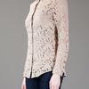 Burberry Lace Shirt in Brown - Lyst
