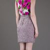 D&g Tweed Print Dress in Pink - Lyst