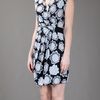 Diane Von Furstenberg Printed Dress in Gray (black) - Lyst