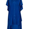 Dkny Oversize Silk Dress in Blue - Lyst