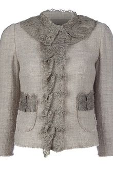 Dolce & Gabbana Ruffled Lace Jacket - Lyst