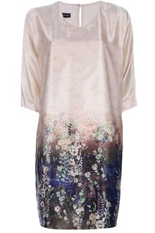 Emporio Armani Printed Dress - Lyst