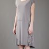Emporio Armani Layered Dress in Pink (taupe) - Lyst