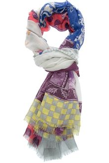 Etro Polka Dot Paisley Scarf - Lyst