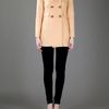 Femme Double Breasted Coat in Yellow - Lyst