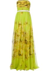 Giambattista Valli Floral Strapless Maxi Dress