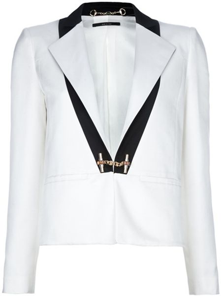 Gucci Tailored Blazer in White - Lyst