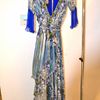 Hermione De Paula Lisa Love Gown W Out Frill On Sleeve in Blue - Lyst