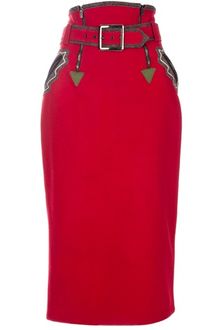 Jean Paul Gaultier Belted Skirt - Lyst