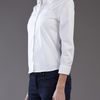 Jil Sander Cropped Oxford Shirt in White - Lyst