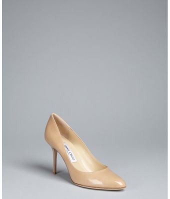  Nude Patent Leather Gilbert Pumps 
