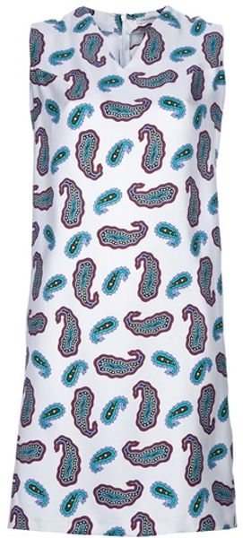J.w. Anderson Paisley Dress in White - Lyst