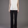 Lela Rose Folded Asymmetrical Blouse in White - Lyst